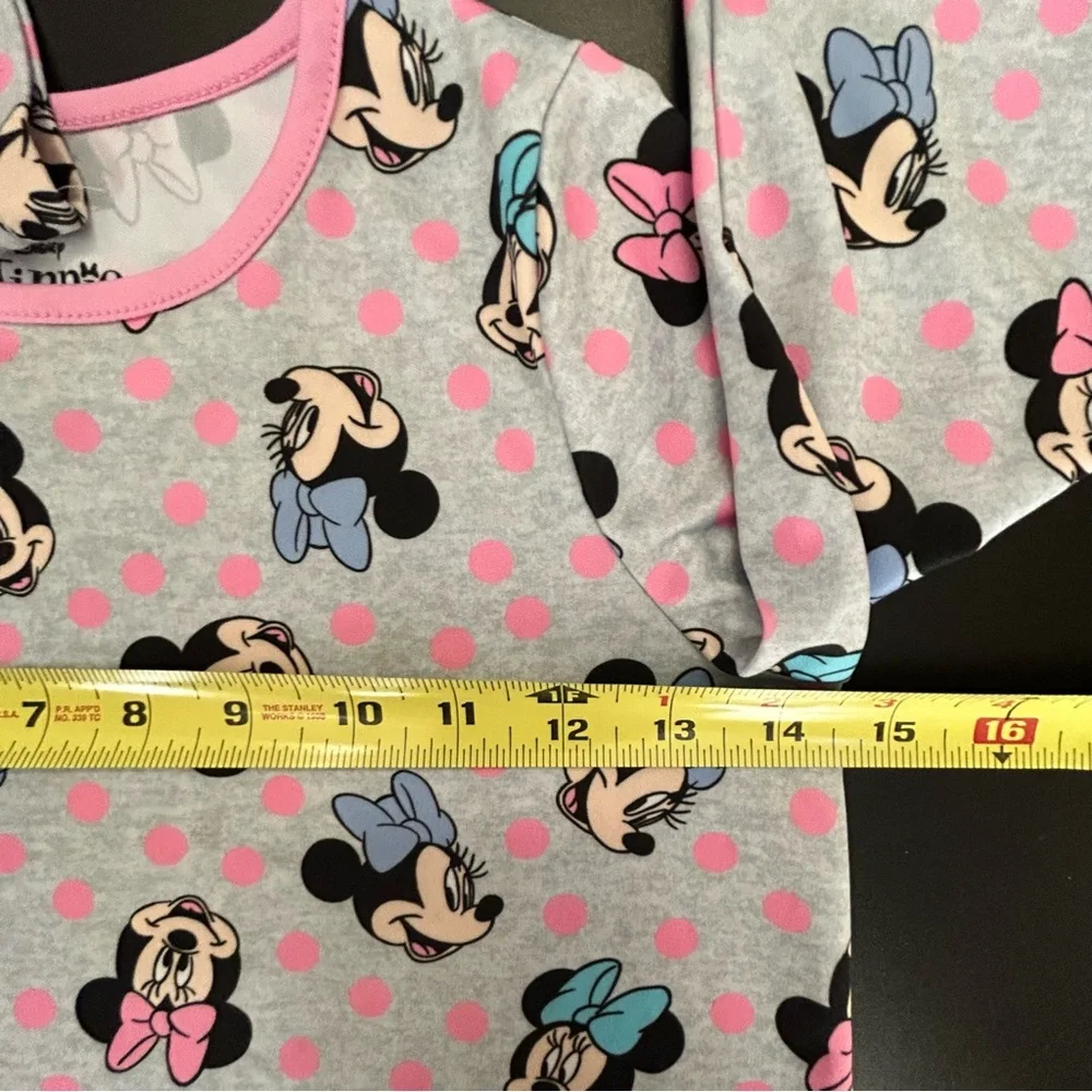Disney Minnie Mouse Girls’ Long Sleeve Nightgown Size 8‎ – Light Blue & Pink